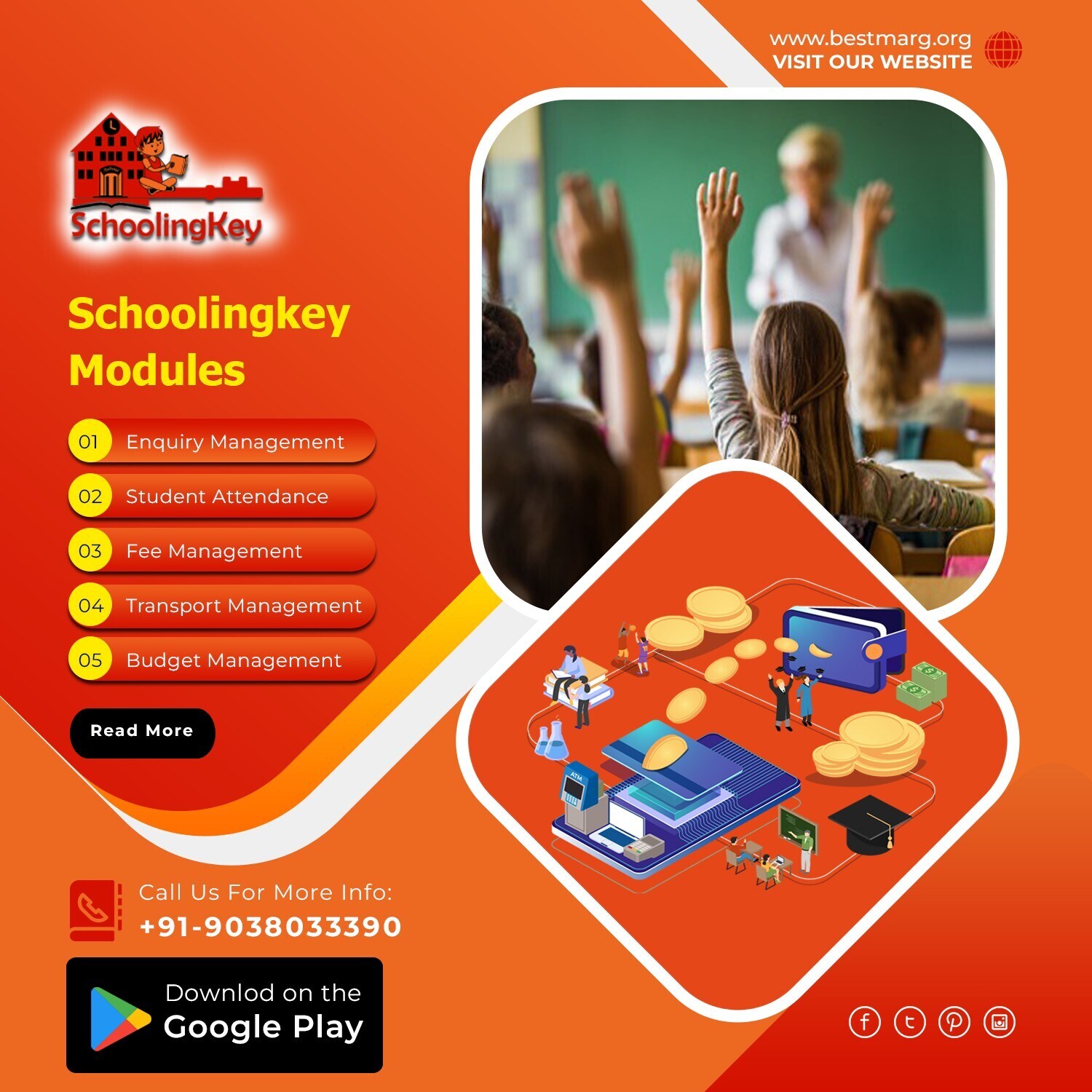 Quick and Hassle Free School Management Solutions  | Schoolingkey